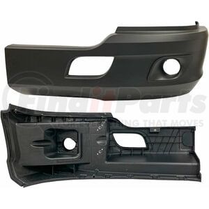 TRAG002D by TORQUE PARTS - Bumper Corner - Left Side, with Fog Lamp for 2014-2021 Kenworth T680