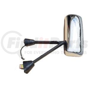 TR045-KMC-L by TORQUE PARTS - Door Mirror - Driver Side, Chrome, Power, Heated, for 1990-2012 Kenworth T T600/T660/T800