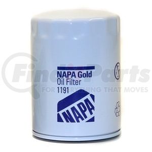 1191 by NAPA - Gold™ Oil Filter - 21 Micron, 3/4"-16 Thread, Enhanced Cellulose