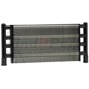 1241 by HAYDEN - Oil Cooler - 8"x21"x1.5", Copper Tube, Aluminum Fins, Black, Heavy Duty, w/Bracket