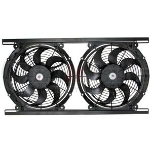 3800 by HAYDEN - Auxiliary Engine Cooling Fan Assembly - Electric Fan Kit, 12 in., Dual