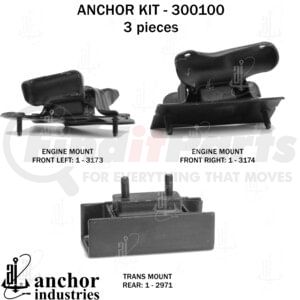300100 by ANCHOR MOTOR MOUNTS - ENGINE MNT KIT