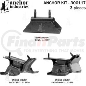 300117 by ANCHOR MOTOR MOUNTS - ENGINE MNT KIT