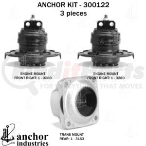 300122 by ANCHOR MOTOR MOUNTS - ENGINE MNT KIT