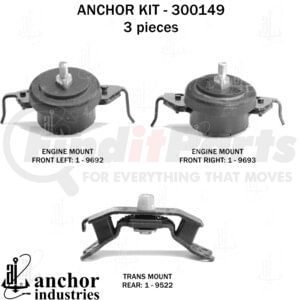 300149 by ANCHOR MOTOR MOUNTS - ENGINE MNT KIT