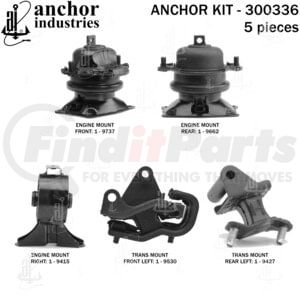 300336 by ANCHOR MOTOR MOUNTS - ENGINE MNT KIT