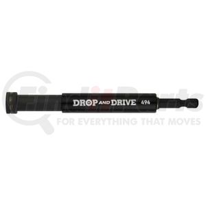 494 by CAL-VAN TOOLS - Drop and Drive Magnetic Bit Driver - with Guide, Spring-Loaded, 1/4" Hex