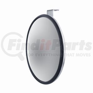 60033 by UNITED PACIFIC - Door Blind Spot Mirror - Convex, 7.5", Stainless Steel, with Offset Mounting Stud