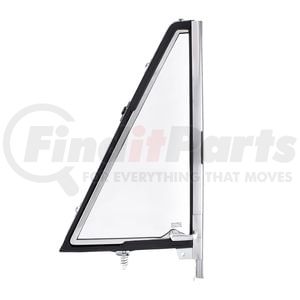 110219 by UNITED PACIFIC - Vent Window Assembly - LH, Chrome, without Tinted Glass, for 1966-1967 Ford Bronco