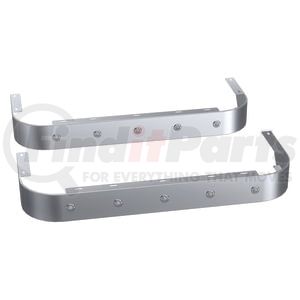 Panelite 10982961 Sleeper Skirt Kit SLEEPER SKIRT PAIR PB 389 SH '18+ 44" LONG 4" W W/ 3/4" RD AMBER CLEAR LED (5)
