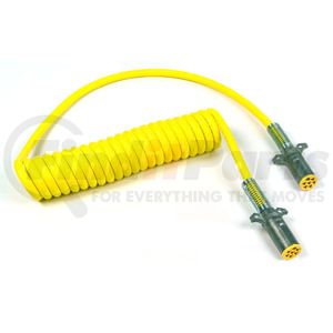 81-2015-40 by GROTE - Iso Coiled Cord 15', W 40" Leads, Yellow Cable
