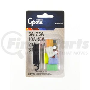 82-ANR-7P by GROTE - Standard Blade Fuse Assortment & Puller, 8 Pk