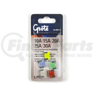 82-ANS-I-5 by GROTE - Low Profile Miniature Blade, LED Fuse Assortment, 5 Pk