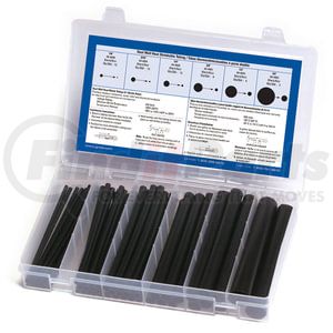 83-6502 by GROTE - Shrink Tubing Kit, 3:1, Dual Wall, Black, 50 Pk