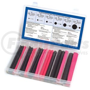 83-6505 by GROTE - Shrink Tubing Kit, 3:1, Dual Wall, Black/Red, 50 Pk