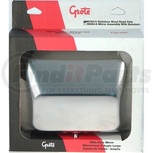 121935 by GROTE - MIRROR, STAINLESS STL, WIDE-VIEW, RETAIL PK