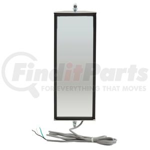 16173 by GROTE - West Coast Mirror with Clearance Light, 6" x 16" Heated Mirror