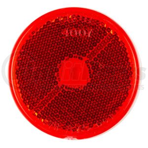 40072 by GROTE - 21/2" Round Stick-On Reflectors, Red