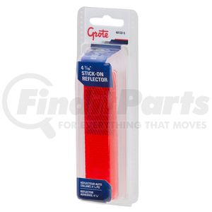 40132-5 by GROTE - Mini Stick-On / Screw-Mount Rectangular Reflectors, Pair Pack, Red