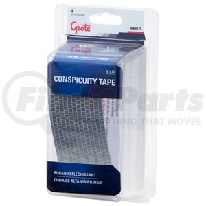 40641-5 by GROTE - Conspicuity Tape, 2" x 12" (4) Strips