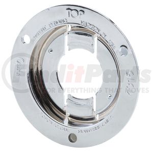 43153 by GROTE - Theft-Resistant Mounting Flange For 2" Round Lights, Chrome