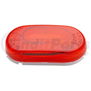 46712 by GROTE - Single-Bulb Oval Clearance Marker Lights, Built-in Reflector