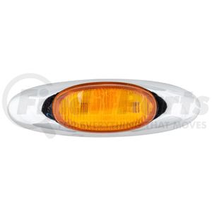 47953 by GROTE - MicroNova LED Clearance Marker Light - Amber, with Chrome Bezel