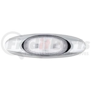 47982 by GROTE - MicroNova LED Clearance Marker Lights, Red, with Clear Lens & Chrome Bezel