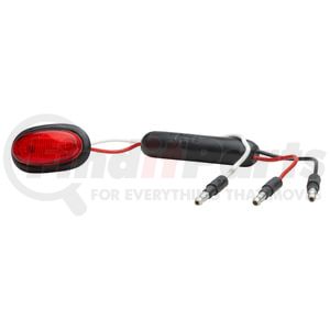 49372 by GROTE - Dual Intensity MicroNova LED Clearance Marker Light - Red, Slim-Line, with Grommet