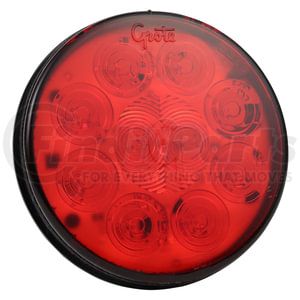 52092 by GROTE - SuperNova LED Stop Tail Turn Light - Red, 4", 10 Diode, Grommet, Male Pin, 24V