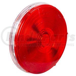 52770-3 by GROTE - STT LAMP, 4", RED, TM II, SLD, CLR HOUSING, BK