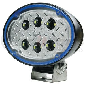 63J11 by GROTE - Vehicle-Mounted Work Light - LED, Wide Flood, 12/24V, 3000 Lumens, IP69K, Oval, Pendant Mount, Black