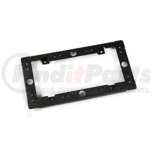 98350 by GROTE - License Plate Bracket - 12.51 in. Rectangular, Black, Aluminum