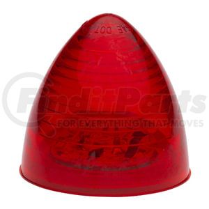 G1082 by GROTE - CLR/MRK, 2 1/2" RED BEEHIVE, HI COUNTTMLED