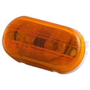 45263 by GROTE - Two-Bulb Oval Pigtail-Type Clearance Marker Light - Yellow, Optic Lens