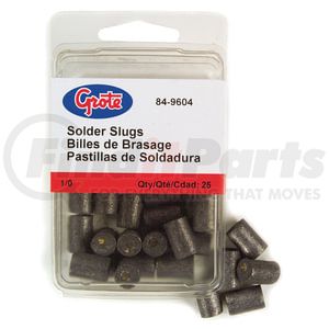 84-9604 by GROTE - Solder Slug, Black, 1/0 Ga, Pk 25