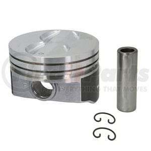 H345DCP 60 by SEALED POWER - Engine Piston - Hypereutectic Aluminum, Flat Top, with 4 Valve Relief (Set of 8)
