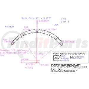 EX4710D-S43 by ABEX - Drum Brake Shoe Lining