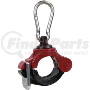 360150ST by TECTRAN - 1.5" ID Multi-Purpose TEC-360 Clamp with Stainless Steel Clip, Maroon, 360-Deg Swivel