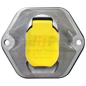 680-7200 by TECTRAN - Trailer Receptacle Socket - 7-Way, Die-Cast, Auxilary, without Breakers, Split Pin Type