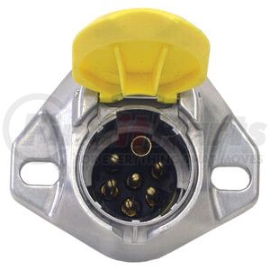 680-E72 by TECTRAN - Trailer Receptacle Socket - 7-Way, Auxiliary, Die-Cast, Screw, Split Pin Type