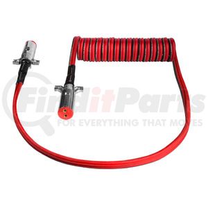7DV4542MW by TECTRAN - Trailer Power Cable - 15 ft., Dual Pole, Powercoil, 4 and 6 Gauge