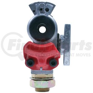 9212 by TECTRAN - Shutoff Gladhand - Emergency, with Bulkhead Fitting, Knob Style, Red