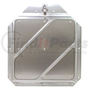 9461 by TECTRAN - Placard Holder Slide-In - Bright Aluminum Finish, Powder Coated, White Face Only