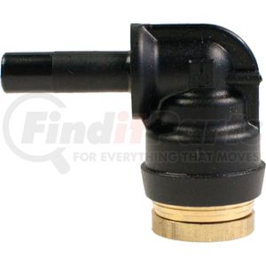 Tectran QS69-4B Air Brake Air Line Fitting Push-On Hose Fitting - 1/4 in. Tube A, 1/4 in. Tube A, 90 degree Elbow