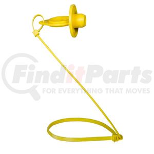 1011P by TECTRAN - Gladhand Pacifier - Yellow, Easily Attached, Prevents Dirt and Contaminants