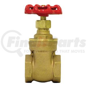 2006-16 by TECTRAN - Shut-Off Valve - Brass, 1 inches Pipe Thread, Gate Valve, Female to Female Pipe