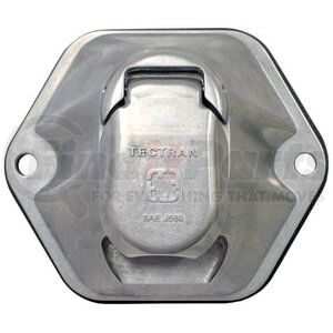 670-7220 by TECTRAN - Trailer Receptacle Socket - 7-Way, Die-Cast, with 20 AMP Breaker, Split Pin Type