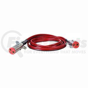 7D122MW by TECTRAN - Trailer Power Cable - 12 ft., Dual Pole, Straight, 4 Gauge, with WeatherSeal
