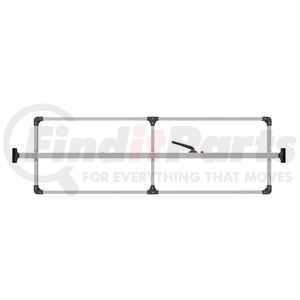 080-01200 by TRAMEC SLOAN - Cargo Bar - SL-30 Series, Articulating Feet, Attached 3 Crossmember Hoop-Mill Aluminum